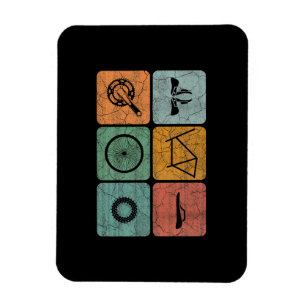 Magnet Flexible Vélo Cyclisme Vintage Pièces de vélo Cadeaux cycli