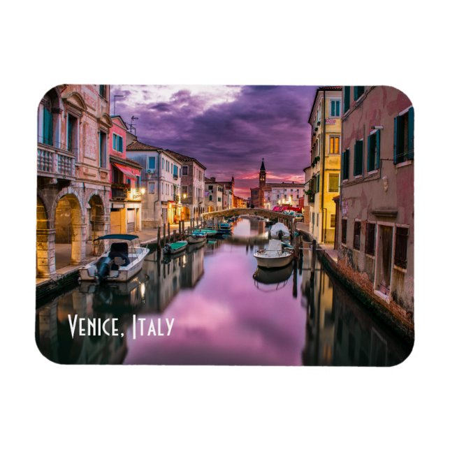 Magnet Flexible Venise, Italie Canal Pittoresque & Architecture Vé (Horizontal)