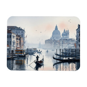 Magnet Flexible Venise Italie Voyage Souvenir Aquarelle
