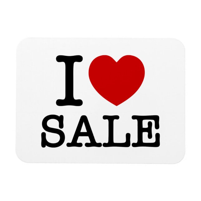 MAGNET FLEXIBLE VENTE DE COEUR [AMOUR] (Horizontal)