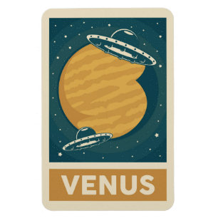 Magnet Flexible Venus Retro Galaxy UFO
