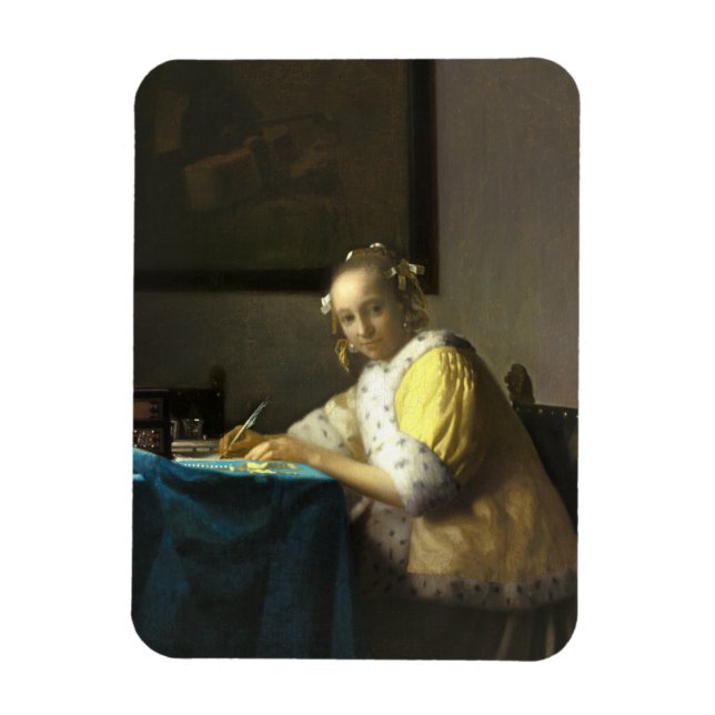 Magnet Flexible Vermeer A Lady Écrire une lettre (Vertical)