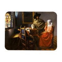 Vermeer Le Verre de l'aimant du vin