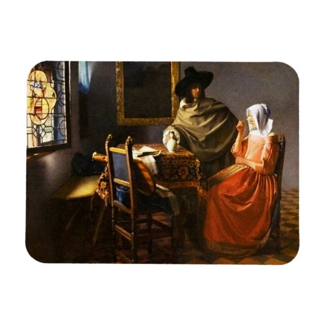 Magnet Flexible Vermeer Le Verre de l'aimant du vin (Horizontal)