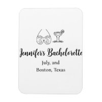 Verre à cocktail en bikini enterrement de vie de j
