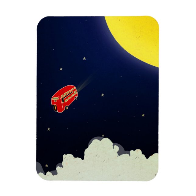 Magnet Flexible Vers la lune (Vertical)