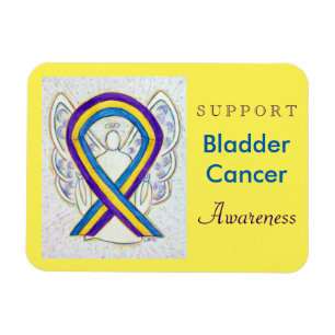 Magnet Flexible Vessie Cancer Sensibilisation Angel Ribbon Cadeaux