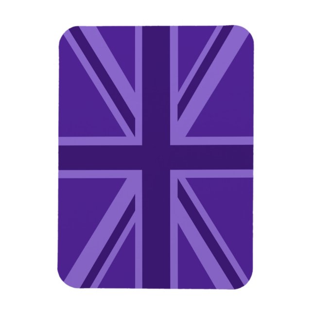 Magnet Flexible Viant Purple Color Union Jack (Vertical)