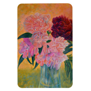 Magnet Flexible Vie morte avec Peonies Peinture
