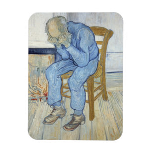 Magnet Flexible Vieil homme de Vincent van Gogh   dans la peine