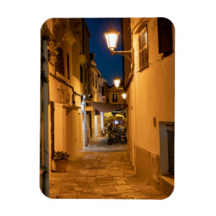 Magnet Flexible Vieille rue illuminée à Mahon - Menorca