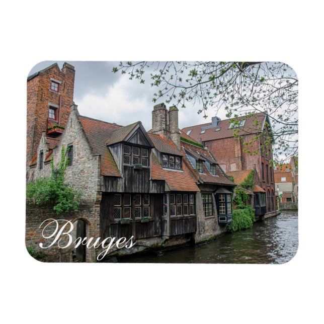Magnet Flexible Vieille ville de Bruges en Belgique (Horizontal)