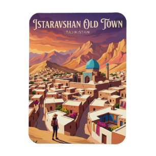 Magnet Flexible Vieille ville d'Istaravshan Tadjikistan
