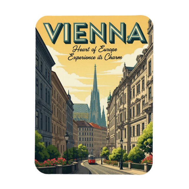 Magnet Flexible Vienne Autriche Voyages (Vertical)