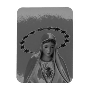Magnet Flexible Vierge Marie, Coeur immaculé de Marie