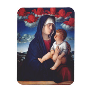 Magnet Flexible Vierge Marie et Enfant Art Religieux Classique