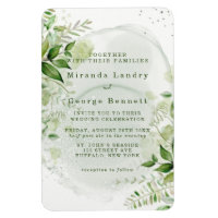 Vignoble de verdure rustique Faire-part de mariage
