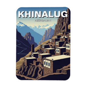 Magnet Flexible Village de montagne de Khinalug en Azerbaïdjan