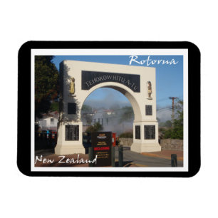 Magnet Flexible Village vivant maori aimant de Rotorua, Nouvelle