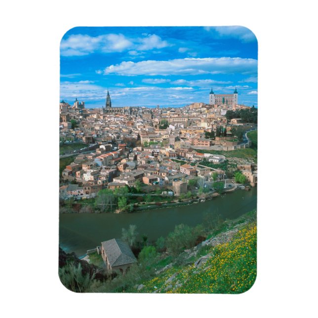 Magnet Flexible Ville ancienne de Tolède, Espagne. (Vertical)