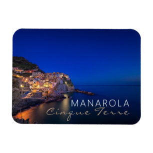 Magnet Flexible Ville de Manarola dans les Cinque Terre en soirée