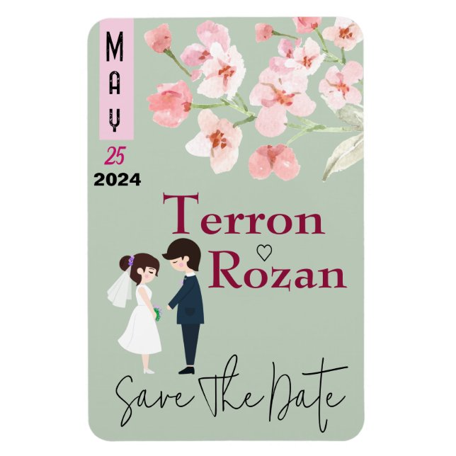Magnet Flexible Vin de fleur  (Vertical)