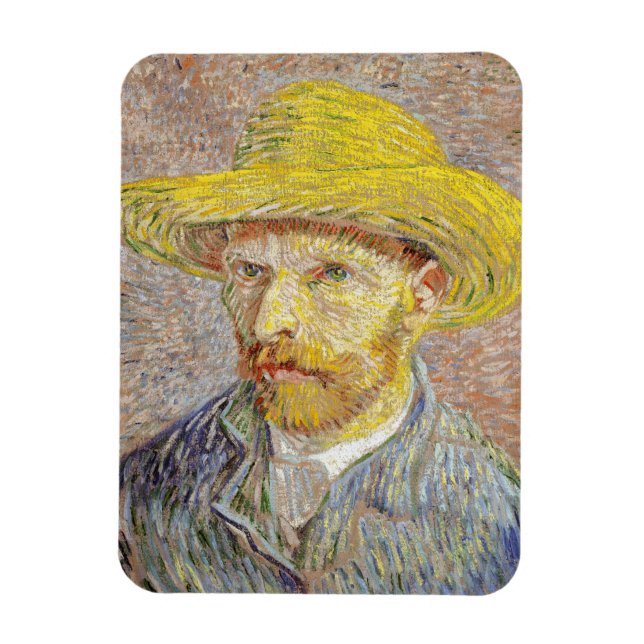 Magnet Flexible Vincent van Gogh - Autoportrait avec Casquette de  (Vertical)