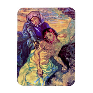 Magnet Flexible Vincent Van Gogh - La Pietà - Jésus et Vierge Mari