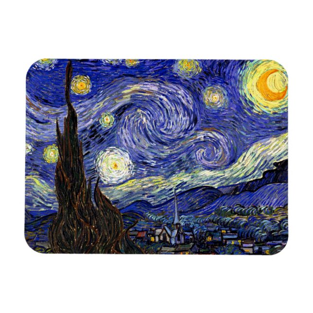 Magnet Flexible Vincent Van Gogh - Le Starry Night Fine Art (Horizontal)
