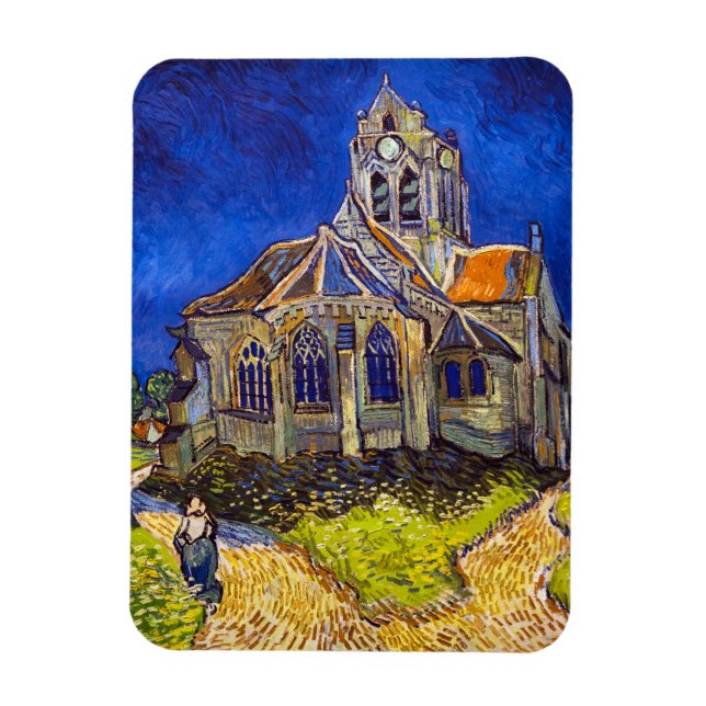 Magnet Flexible Vincent van Gogh - L'église d'Auvers (Vertical)