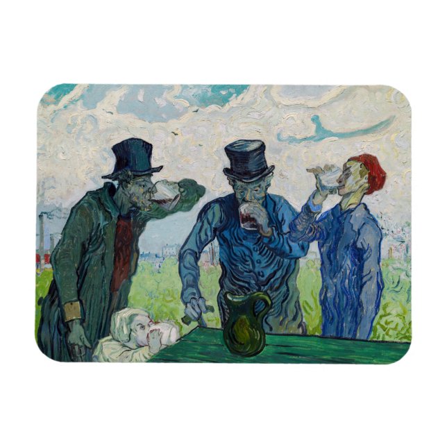 Magnet Flexible Vincent van Gogh - Les buveurs, après Daumier (Horizontal)