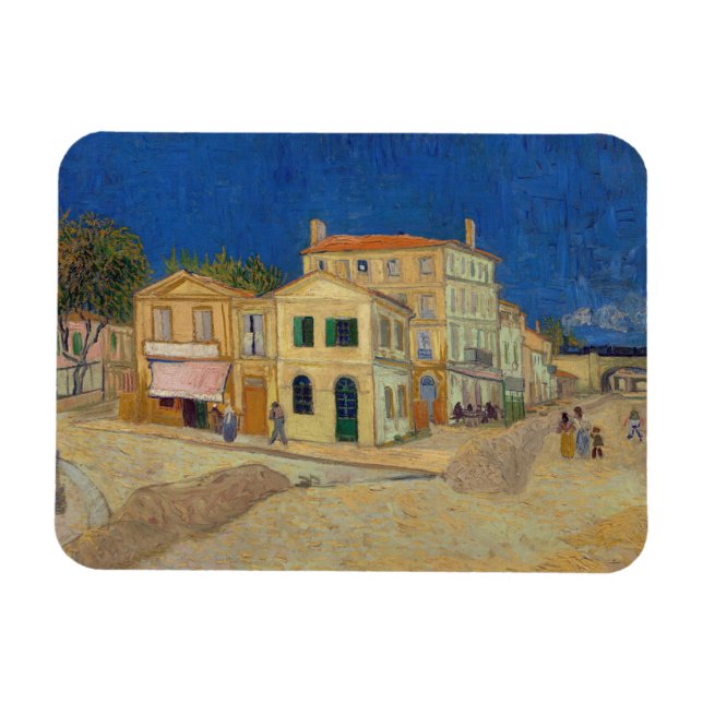 Magnet Flexible Vincent van Gogh - Maison Jaune / Rue (Horizontal)