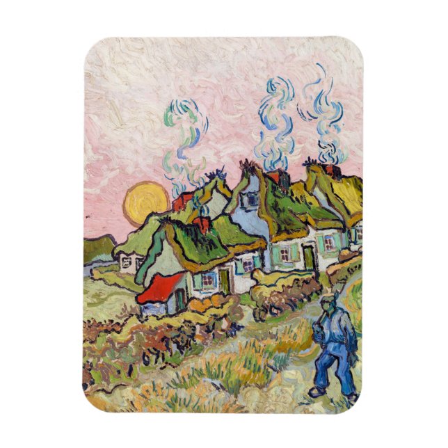 Magnet Flexible Vincent van Gogh - Maisons et figure (Vertical)