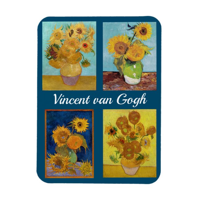 Magnet Flexible Vincent Van Gogh Sunflowers Serie (Vertical)