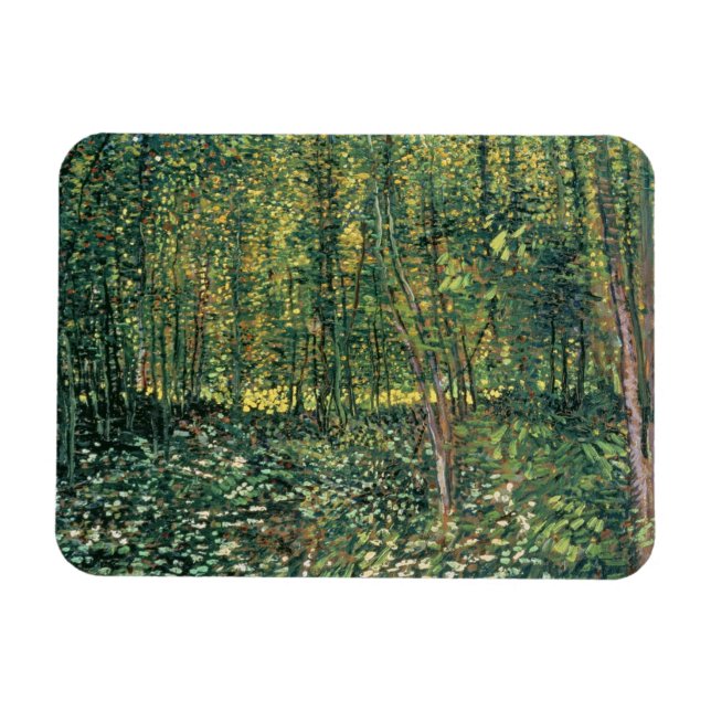Magnet Flexible Vincent van Gogh | Trees and Undergrowth 1887 (Horizontal)