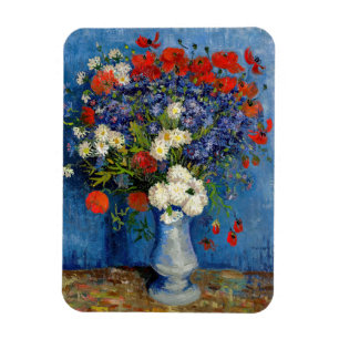 Magnet Flexible Vincent van Gogh - Vase avec Cornflowers & Poppies