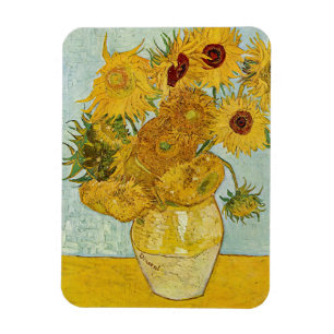 Magnet Flexible Vincent Van Gogh - Vase avec douze tournesols