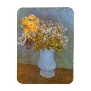 Magnet Flexible Vincent van Gogh Vase de Lilacs, Daisées, Anémones