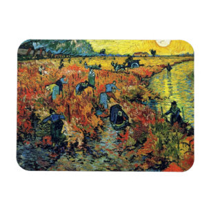 Magnet Flexible Vincent Van Gogh - Vignoble rouge à Arles Peinture