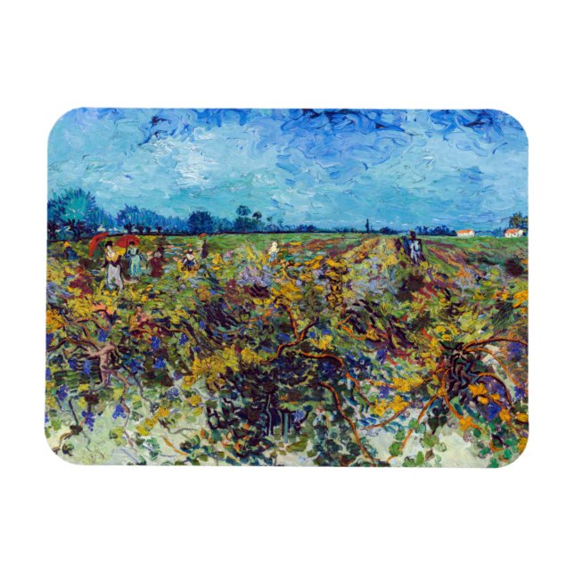 Magnet Flexible Vincent van Gogh - Vignoble vert (Horizontal)