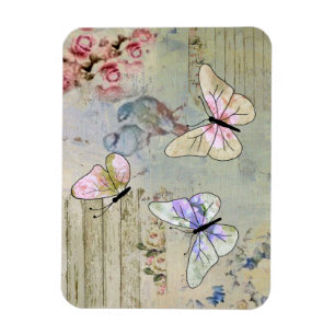 Magnet Flexible Vintage avec papillons