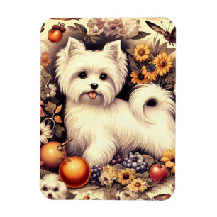 Magnet Flexible Vintage Cute Maltais
