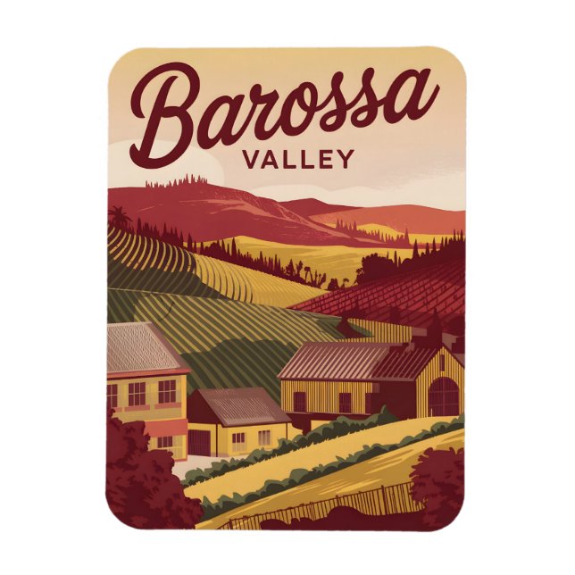 Magnet Flexible Vintage de la vallée de Barossa (Vertical)