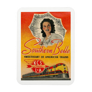 Magnet Flexible Vintage ferroviaire du sud de Belle