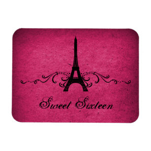 Magnet Flexible Vintage Français Fruit Sucré 16 Aimant, Rose