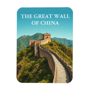 Magnet Flexible Vintage Grande Muraille de Chine Voyage Souvenir
