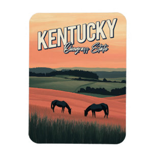 Magnet Flexible Vintage Kentucky Travel