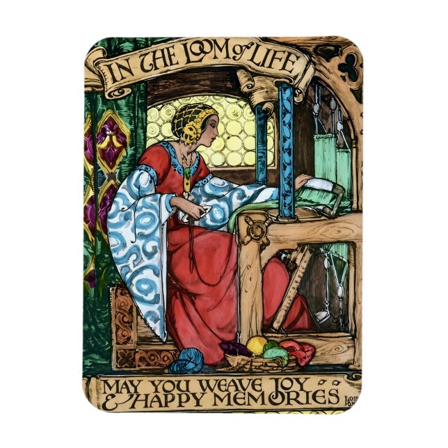 Magnet Flexible Vintage Loom of Life Illustration | Arts & Crafts  (Vertical)