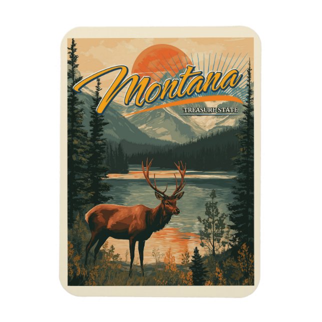 Magnet Flexible Vintage Montana (Vertical)