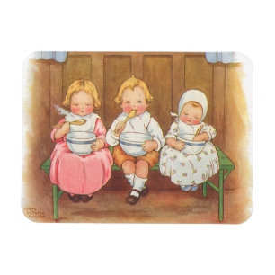 Magnet Flexible Vintage Porridge Porridge Hot Childrys Nursery Rhy